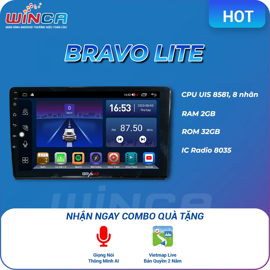Màn hình Android Bravo B10 LITE