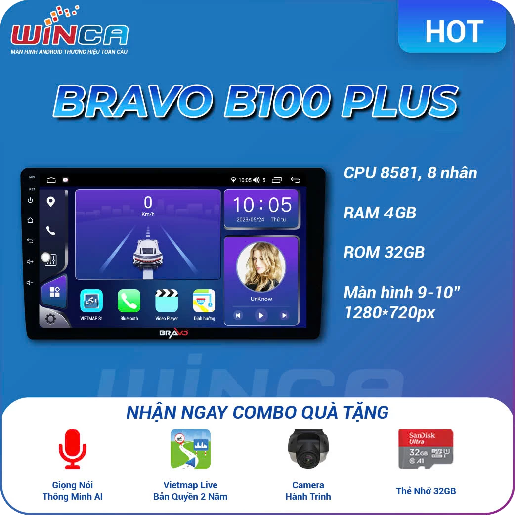 Màn Hình Android Winca Bravo B100 Plus