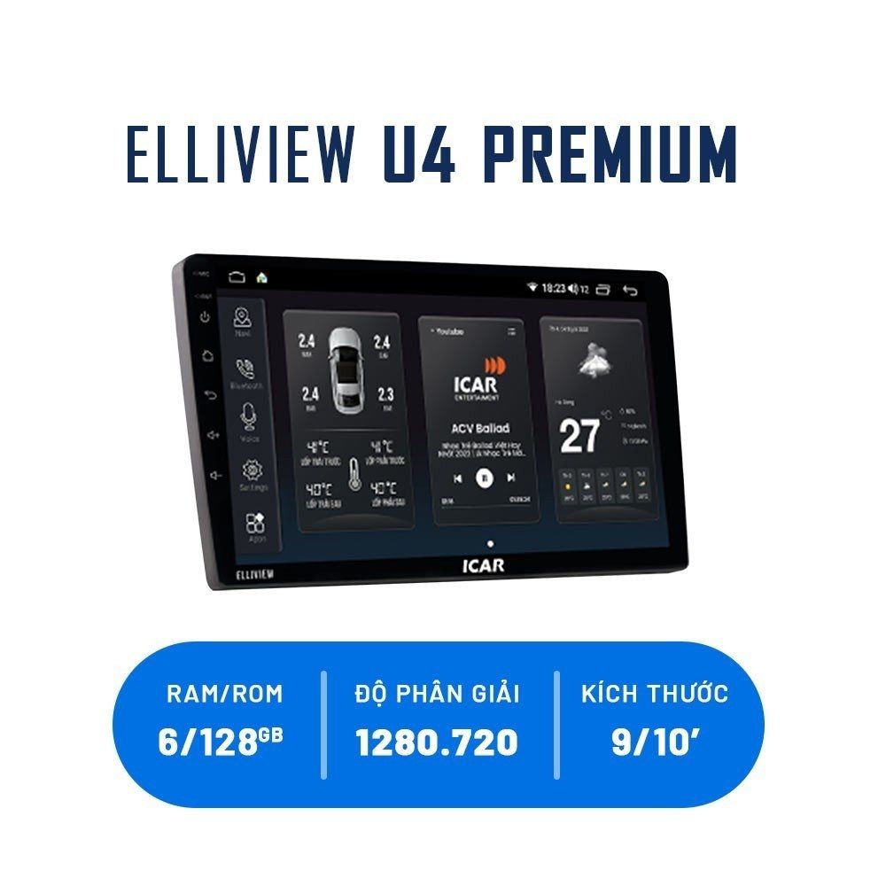 Màn hình ô tô Elliview U4 Premium