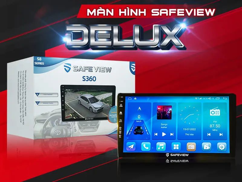Màn hình xe hơi Android Safeview Delux