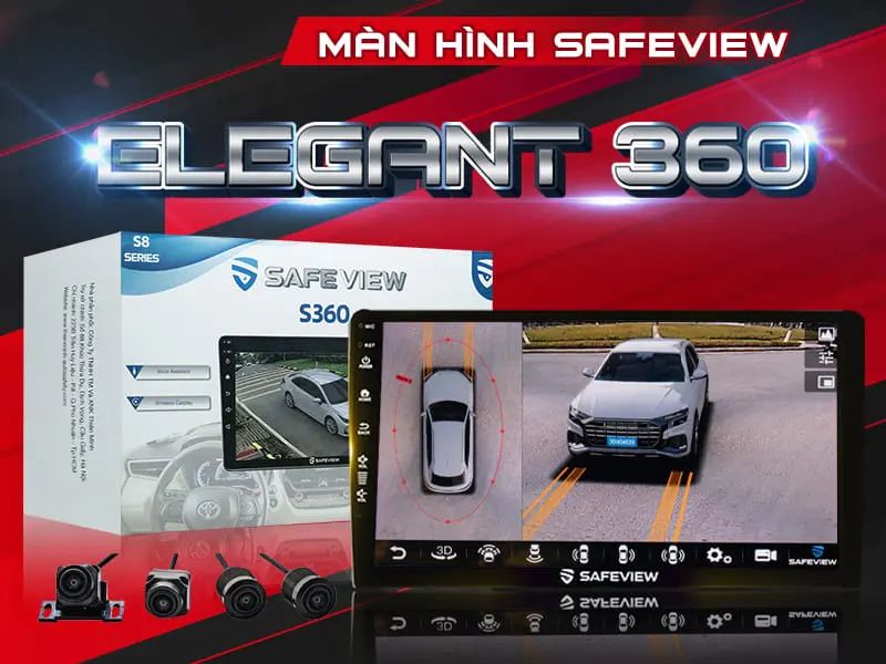 Màn hình xe hơi Android Safeview Elegant 360