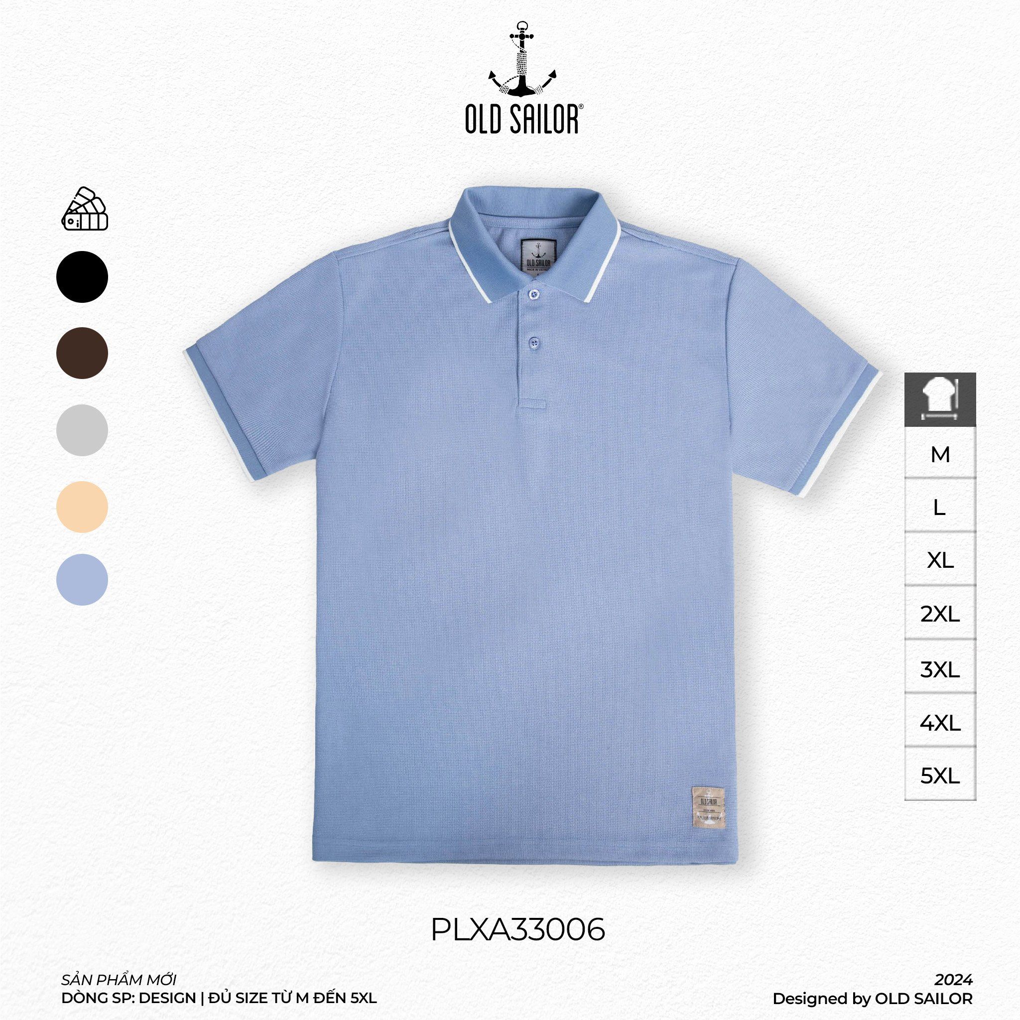 Áo Polo Nam Vải Dệt kim Old Sailor - PLXA33006 - Big size upto 5XL