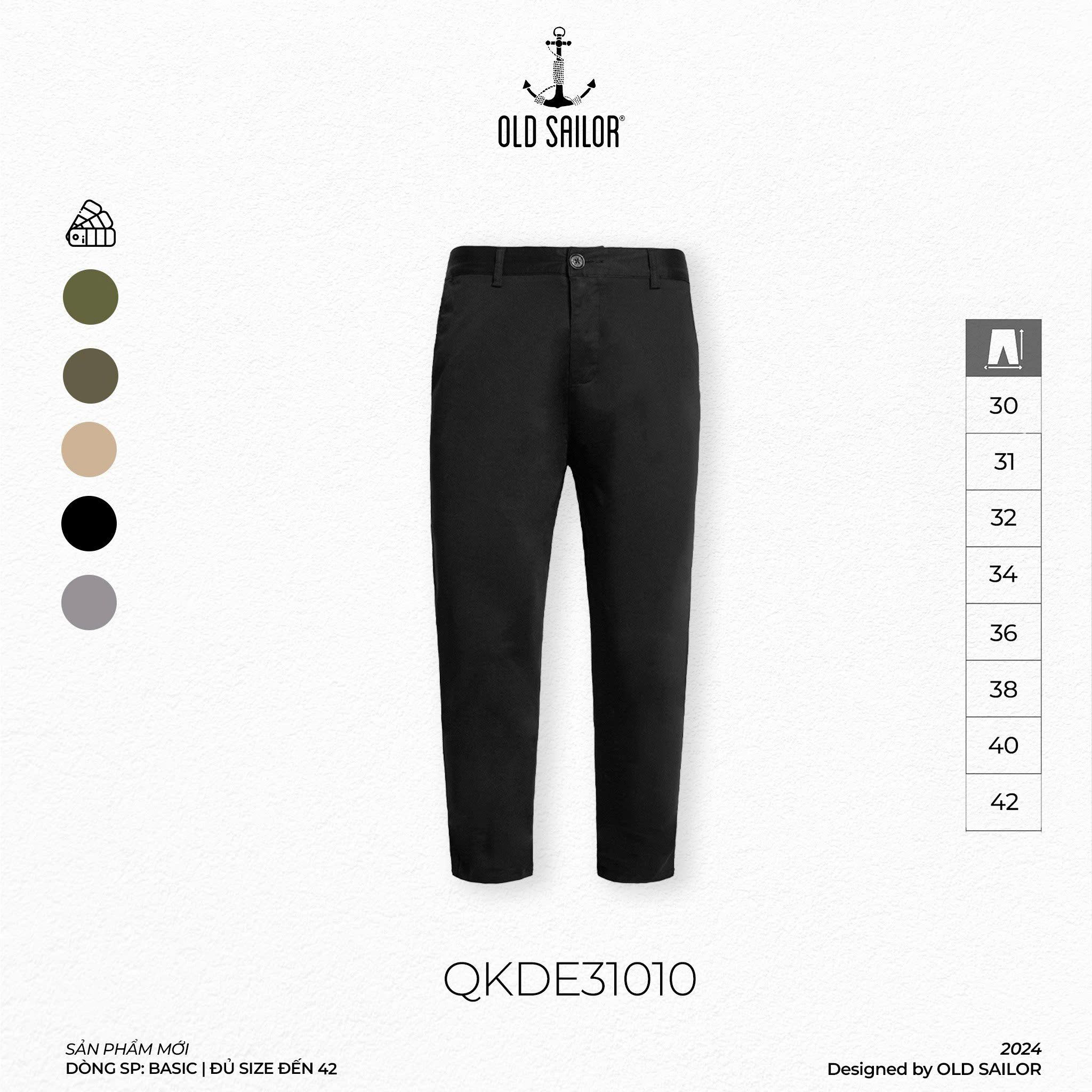 Quần Kaki Nam Form Slim-Fit Old Sailor - QKDE31010 - Big size upto 42 - SN8 - 2024