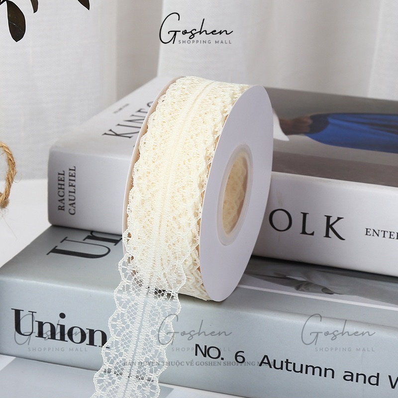 (3cm x Dài 45m) Cuộn Dây Ruy Băng Vải Ren, Khổ 3cm * Cuộn dài 45m, Trang Trí Bó Hoa - Quà Tặng