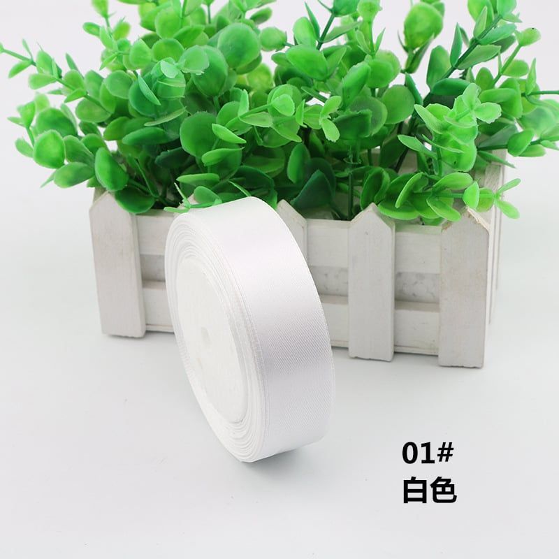 (2cm x Dài 22mét) Cuộn Ruy Băng Lụa Màu Trơn. Siêu Dày Dặn. Chất Liệu Đẹp