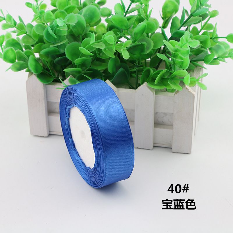 (2cm x Dài 22mét) Cuộn Ruy Băng Lụa Màu Trơn. Siêu Dày Dặn. Chất Liệu Đẹp