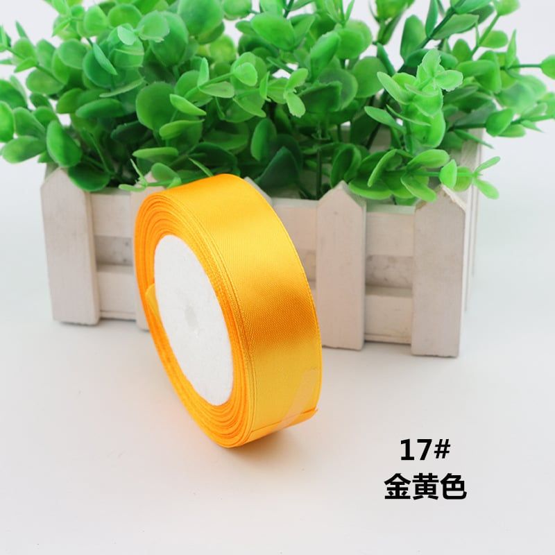 (2cm x Dài 22mét) Cuộn Ruy Băng Lụa Màu Trơn. Siêu Dày Dặn. Chất Liệu Đẹp