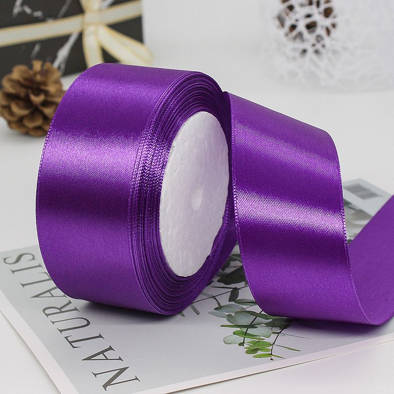 (4cm x 22met) 1 Cuộn Dây Ruy Băng Lụa Bản 4cm