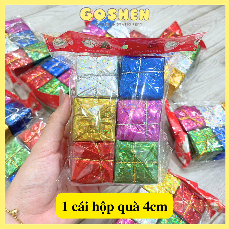 Charm Bông Tuyết, Charm Hạt Ngọc, Chuông, Hộp Quà Phụ Kiện Trang Trí Noel, Giáng Sinh