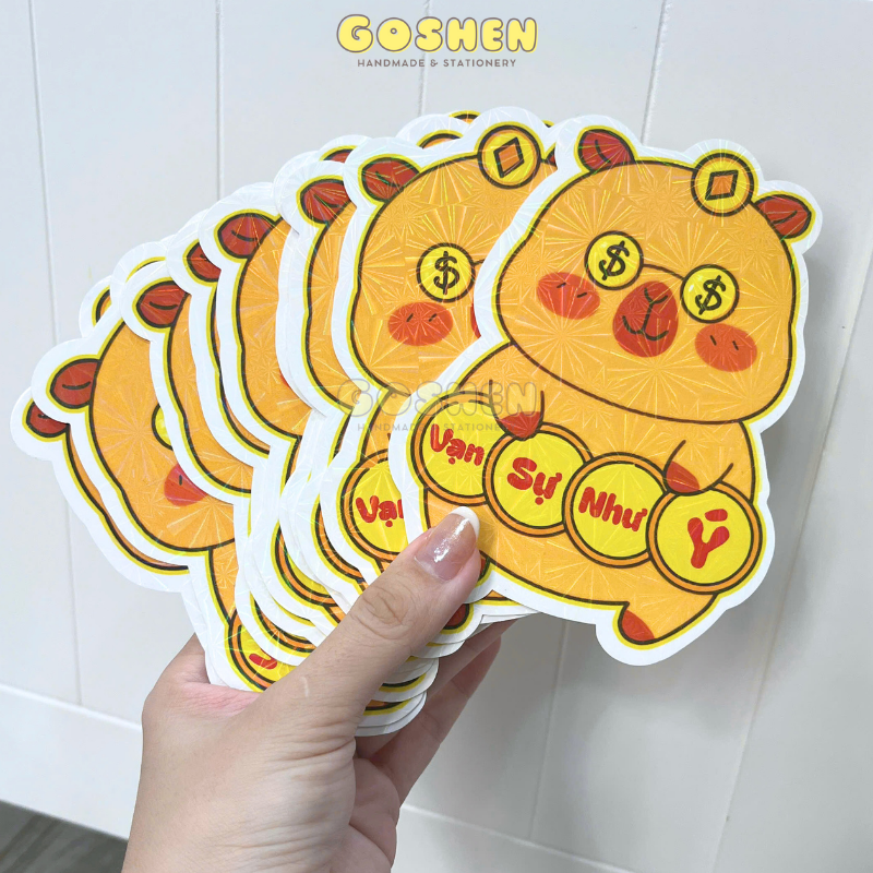 Bao Lì Xì Tết 2025 Chibi Hoạt Hình Dễ Thương Có Phản Quang Cao Cấp