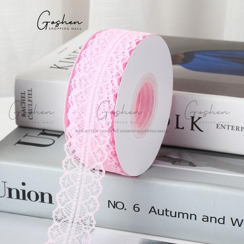 (3cm x Dài 45m) Cuộn Dây Ruy Băng Vải Ren, Khổ 3cm * Cuộn dài 45m, Trang Trí Bó Hoa - Quà Tặng
