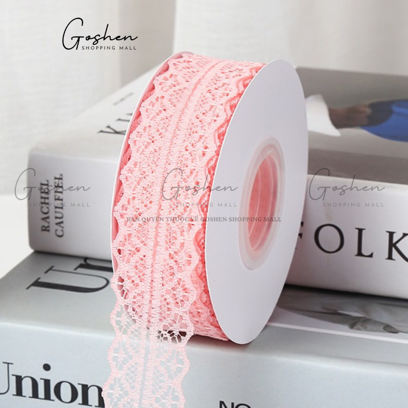 (3cm x Dài 45m) Cuộn Dây Ruy Băng Vải Ren, Khổ 3cm * Cuộn dài 45m, Trang Trí Bó Hoa - Quà Tặng