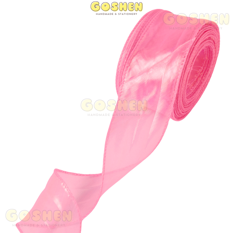 (4cm x Dài 4m) Cuộn Ruy Băng Voan Viền Sóng và Ánh Galaxy, Màu Sắc Trẻ Trung Thắt Nơ,Bó Hoa,Trang Trí Hộp Quà