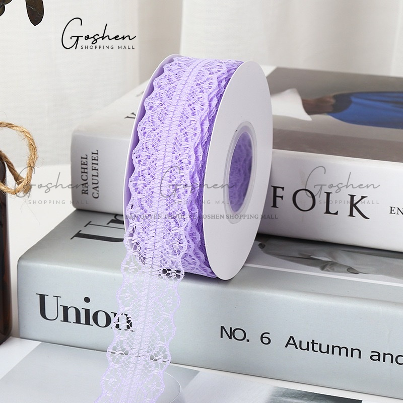 (3cm x Dài 45m) Cuộn Dây Ruy Băng Vải Ren, Khổ 3cm * Cuộn dài 45m, Trang Trí Bó Hoa - Quà Tặng