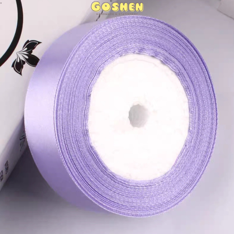 (2cm x Dài 22mét) Cuộn Ruy Băng Lụa Màu Trơn. Siêu Dày Dặn. Chất Liệu Đẹp