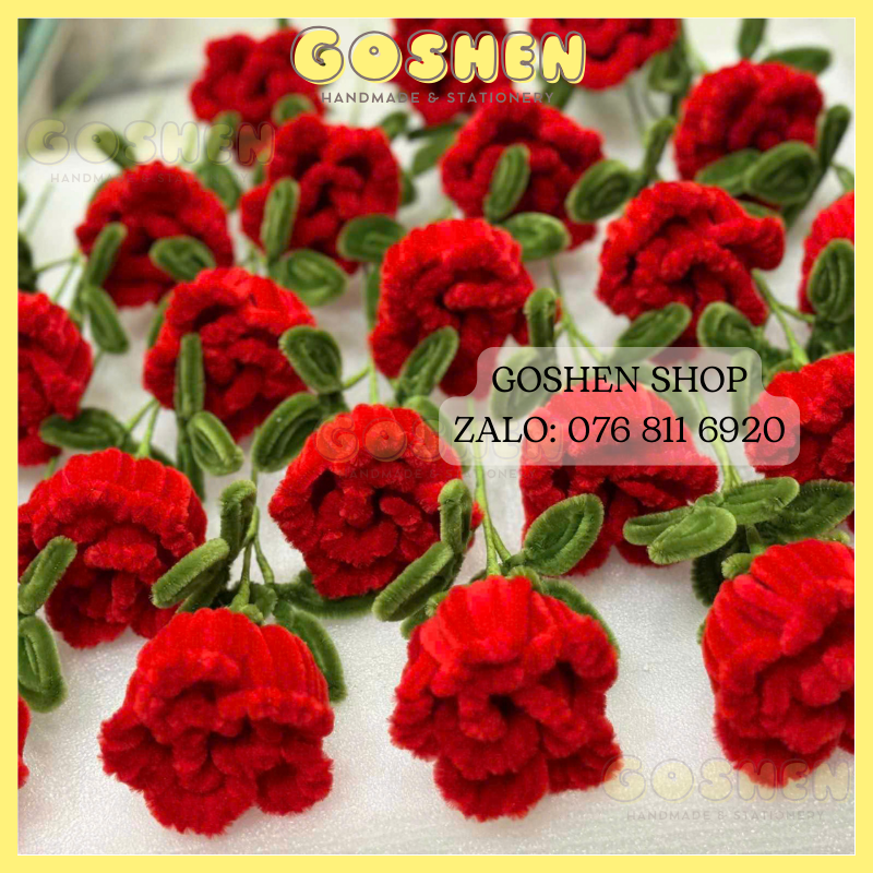 Bó Hoa Kẽm Nhung Làm Sẵn Tặng Thầy Cô, Tặng Mẹ, Tặng Người Yêu 20/10, 20/11, 08/03, bó hoa tặng sinh nhật