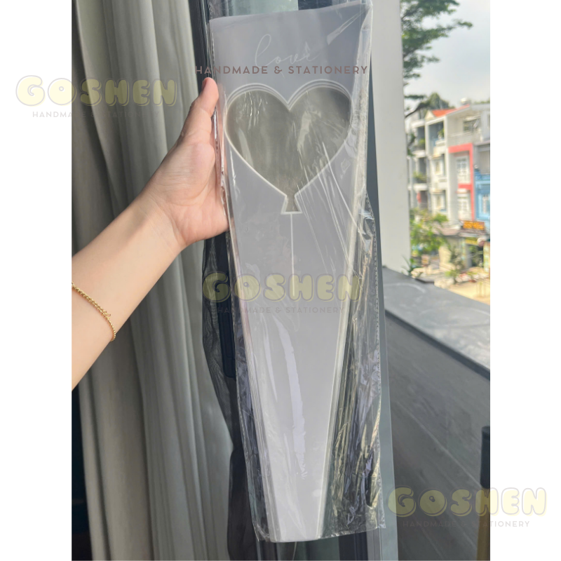Túi Chữ Bóng Kiếng Gói Hoa, Túi Đựng Bông Hoa Nhiều Kiểu Chữ Nhiều Màu