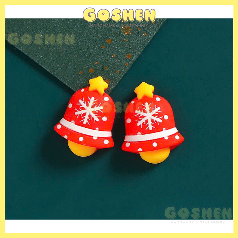 Charm Bông Tuyết, Charm Hạt Ngọc, Chuông, Hộp Quà Phụ Kiện Trang Trí Noel, Giáng Sinh