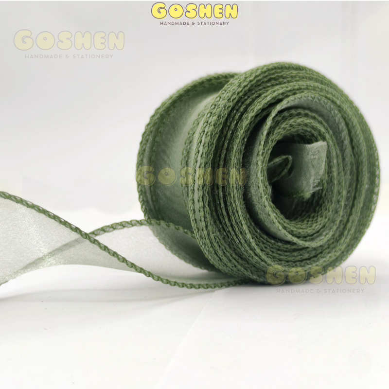 (4cm x Dài 4m) Cuộn Ruy Băng Voan Viền Sóng và Ánh Galaxy, Màu Sắc Trẻ Trung Thắt Nơ,Bó Hoa,Trang Trí Hộp Quà