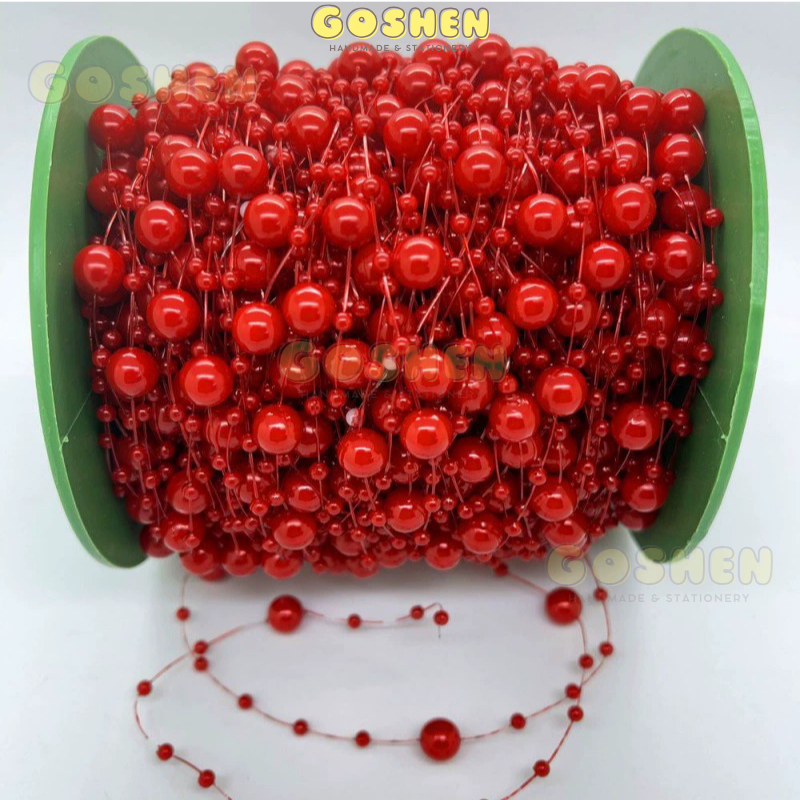 Chuỗi ( Cuộn ) Hạt Trai - Ngọc Trai Nhựa 8mm Nhiều Màu Trang Trí Hoa, Đồ Handmade