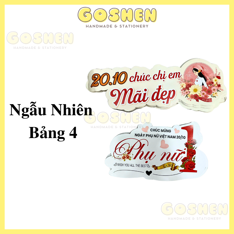 (Lẻ 1 cái) BANNER Theo Even, Nhiều Mẫu Mã, Dày, Cứng Cáp 12cm.