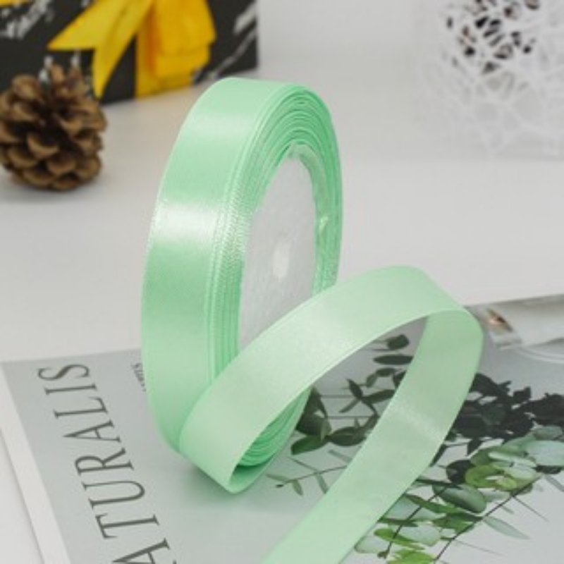(2cm x Dài 22mét) Cuộn Ruy Băng Lụa Màu Trơn. Siêu Dày Dặn. Chất Liệu Đẹp
