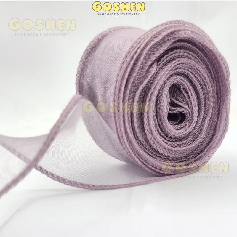 (4cm x Dài 4m) Cuộn Ruy Băng Voan Viền Sóng và Ánh Galaxy, Màu Sắc Trẻ Trung Thắt Nơ,Bó Hoa,Trang Trí Hộp Quà