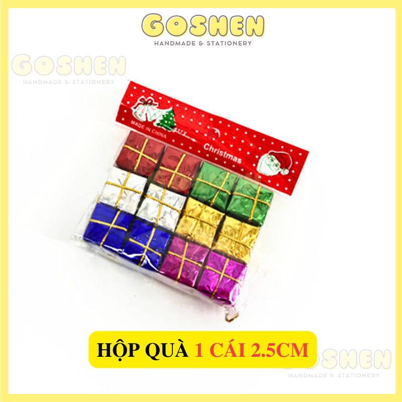 Charm Bông Tuyết, Charm Hạt Ngọc, Chuông, Hộp Quà Phụ Kiện Trang Trí Noel, Giáng Sinh
