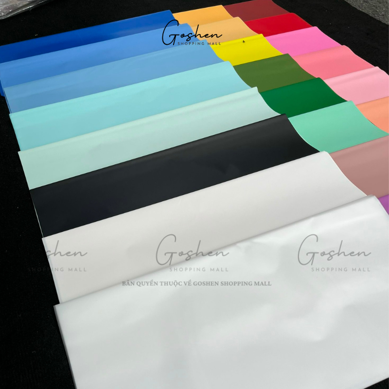 (58cm x 58cm) Giấy Bóng Mờ Trơn. Gói Hoa Gói Quà Dày Dặn