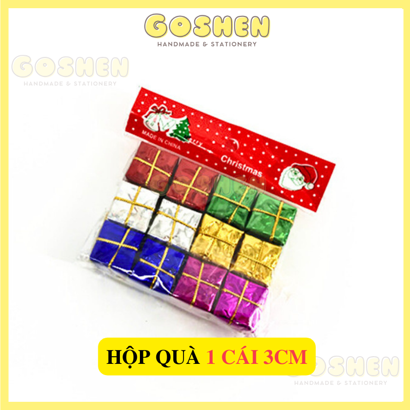 Charm Bông Tuyết, Charm Hạt Ngọc, Chuông, Hộp Quà Phụ Kiện Trang Trí Noel, Giáng Sinh