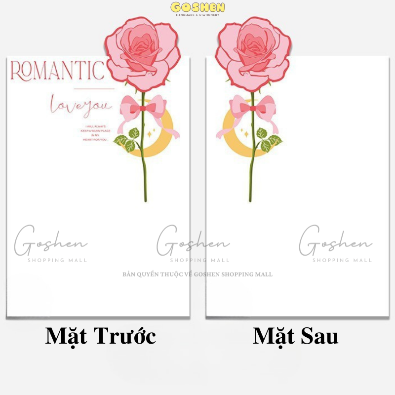 (35x50cm) Giấy Gói Hoa Trái Tim Cao Cấp Không Thấm Nước.