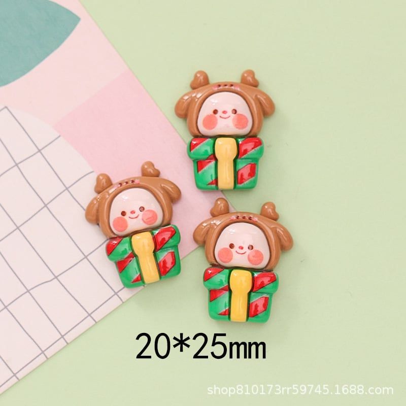 Charm Bông Tuyết, Charm Hạt Ngọc, Chuông, Hộp Quà Phụ Kiện Trang Trí Noel, Giáng Sinh