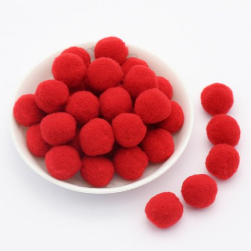 Pom Pom Cục Bông Hàng Đẹp Dùng Trang Trí, Làm Đồ Handmade Nhiều Kích Cỡ
