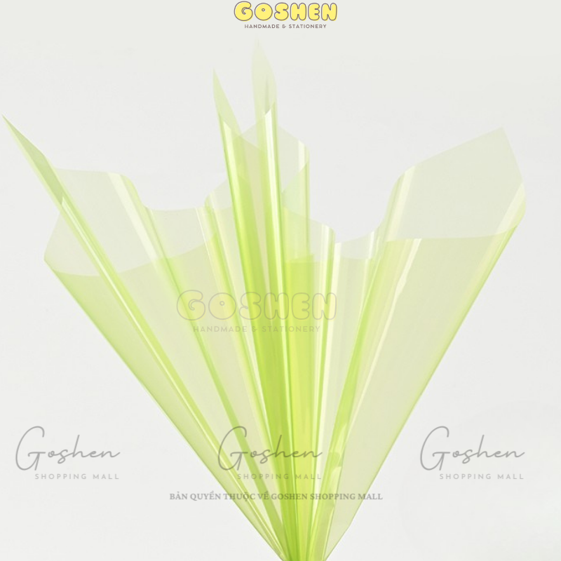 (57*57cm) Giấy Kiếng Thạch Màu Trong Suốt Cao Cấp Không Thấm Nước
