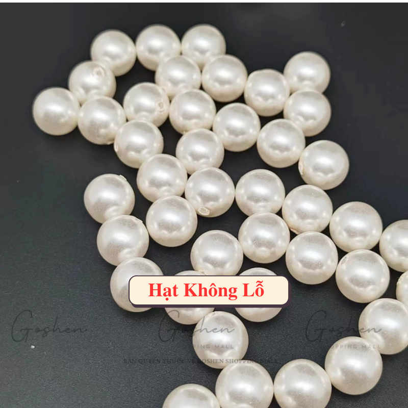 Hạt Nhựa Ngọc Trai Sáng Đẹp Nhiều Size Trang Trí Handmade