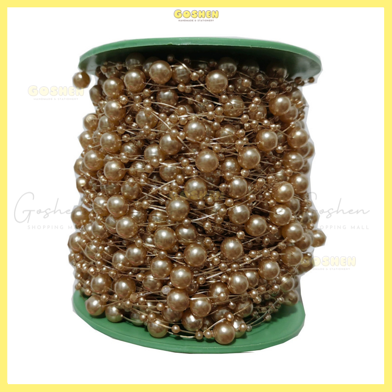 Chuỗi ( Cuộn ) Hạt Trai - Ngọc Trai Nhựa 8mm Nhiều Màu Trang Trí Hoa, Đồ Handmade