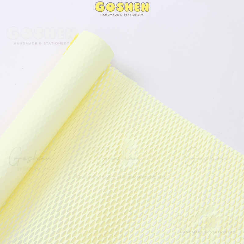 (50cm x 10m) Cuộn Giấy Gói Hoa Tổ Ong, Giấy Kéo Lưới Lục Giác Nghệ Thuật