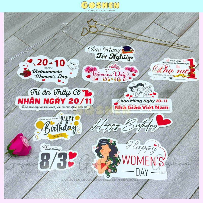 (Lẻ 1 cái) BANNER Theo Even, Nhiều Mẫu Mã, Dày, Cứng Cáp 12cm.