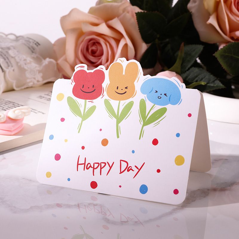 Thiệp Hình Bó Hoa, Thiệp Sinh Nhật, Thiệp Tặng Cô, Thiệp Lễ 8/3, 20/11 Tặng Thầy Cô