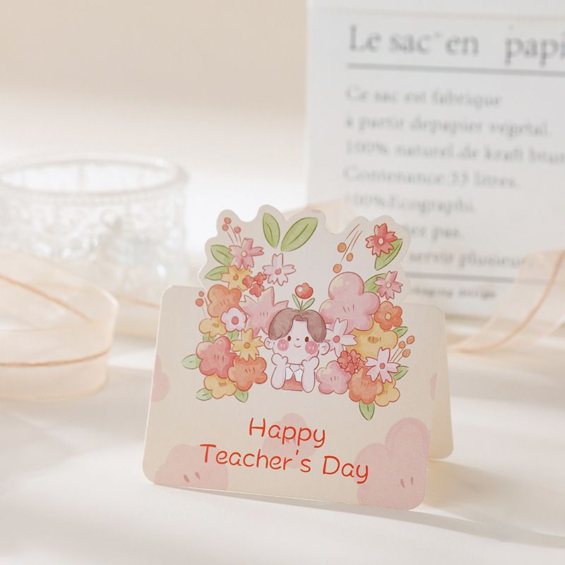 Thiệp Hình Bó Hoa, Thiệp Sinh Nhật, Thiệp Tặng Cô, Thiệp Lễ 8/3, 20/11 Tặng Thầy Cô