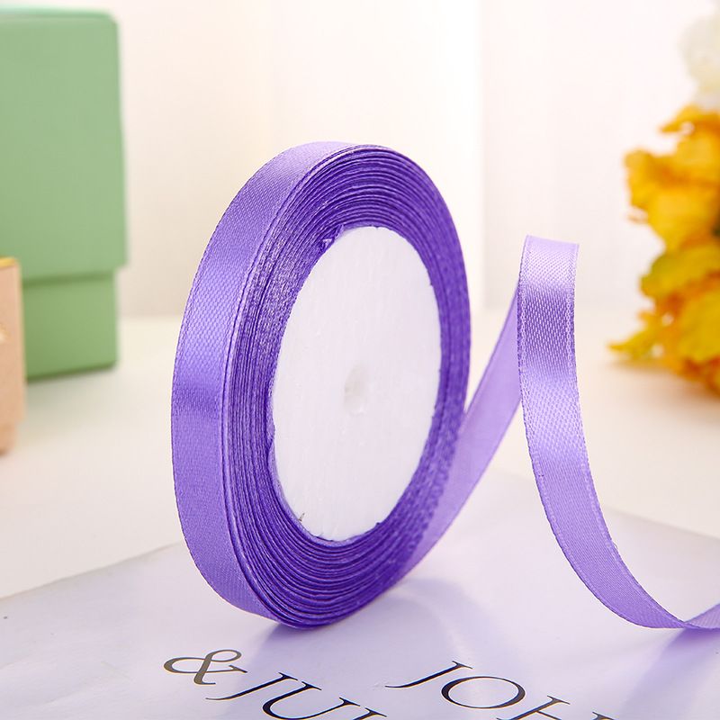 (Ngang 1cm) Ruy Băng Lụa Trơn- Phụ Kiện Làm Hoa, Hoa Giả, Cây Giả, Quà