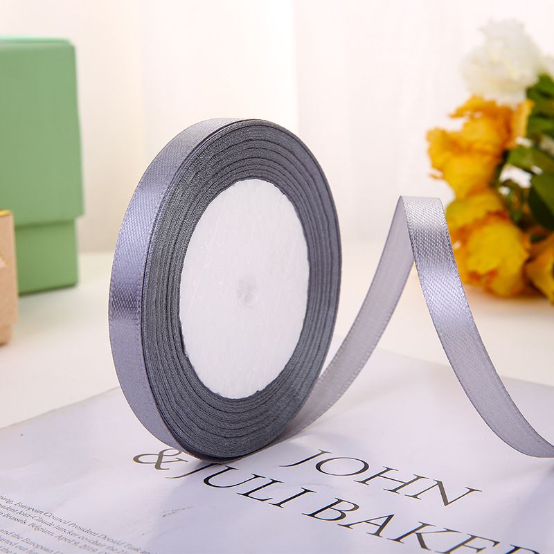 (Ngang 1cm) Ruy Băng Lụa Trơn- Phụ Kiện Làm Hoa, Hoa Giả, Cây Giả, Quà