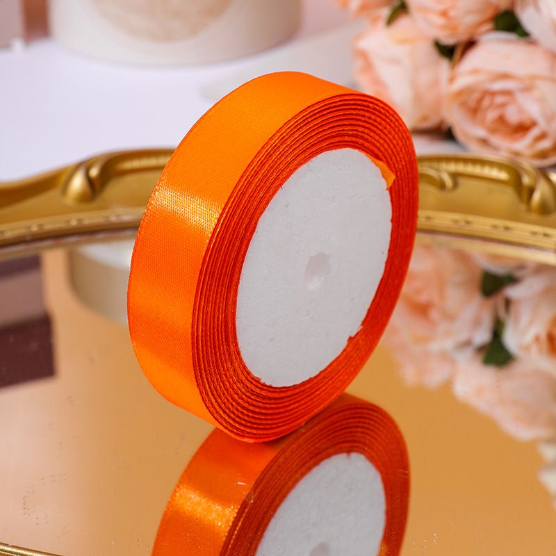 (2cm x Dài 22mét) Cuộn Ruy Băng Lụa Màu Trơn. Siêu Dày Dặn. Chất Liệu Đẹp