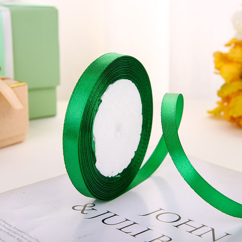 (Ngang 1cm) Ruy Băng Lụa Trơn- Phụ Kiện Làm Hoa, Hoa Giả, Cây Giả, Quà