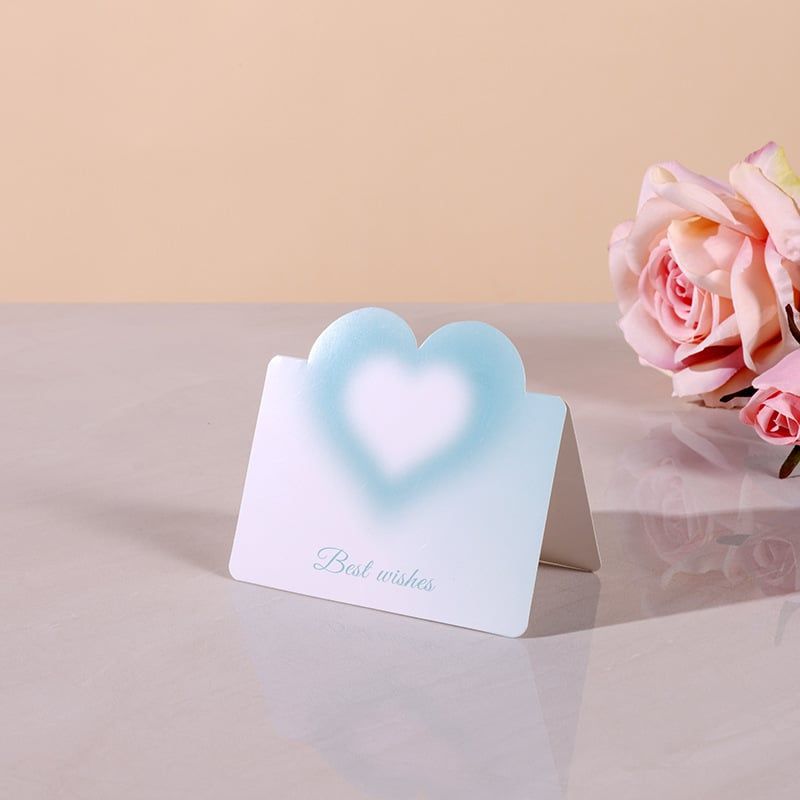 Thiệp Mini Trái Tim Đáng Yêu Ghi Lời Nhắn, Chúc Mừng