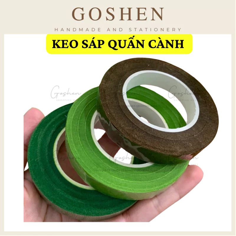 Cuộn Băng Keo Sáp Quấn Cành, Băng dính sáp cuốn, ruy băng giấy