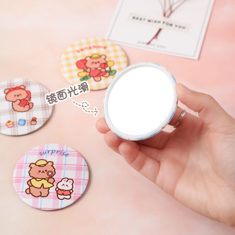 Gương Bỏ Túi Mini Hoạt Hình Dễ Thương Tiện Lợi