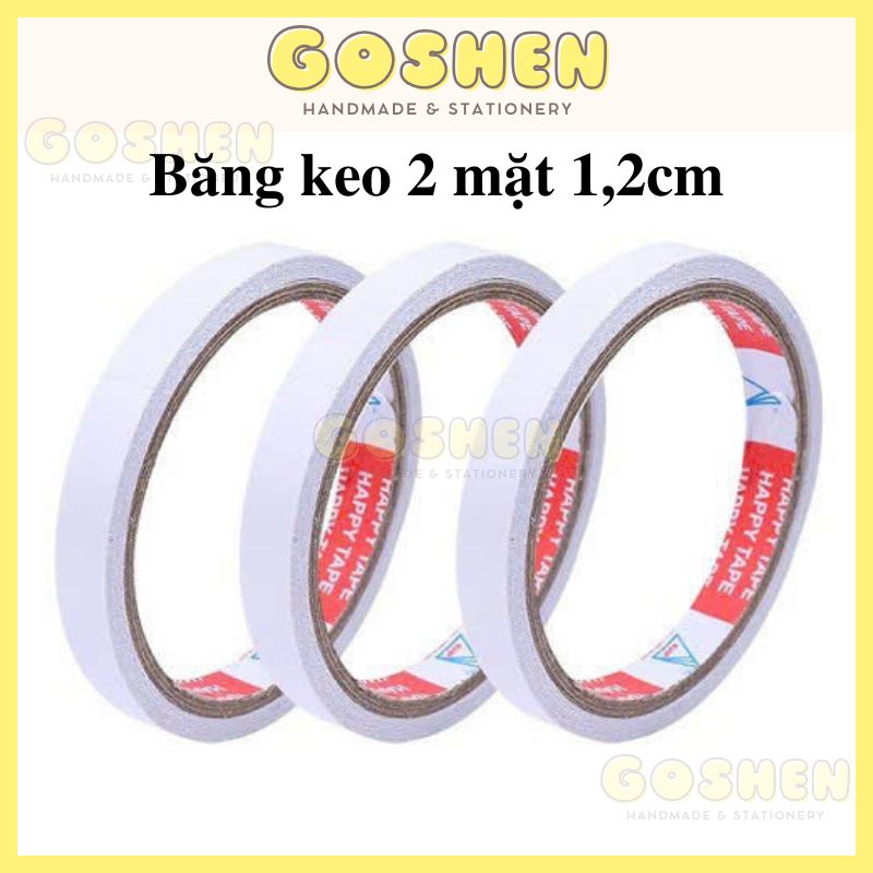 Băng Keo 2 Mặt 1,2cm Tiện Dụng Chất Lượng Tốt