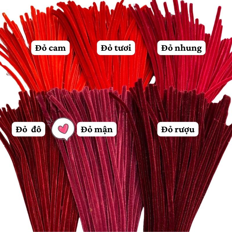 (Sỉ Bó 40s-100s) Sợi Kẽm Nhung Dày-Chất Kẽm Đẹp Làm Hoa, Làm Đồ Handmade