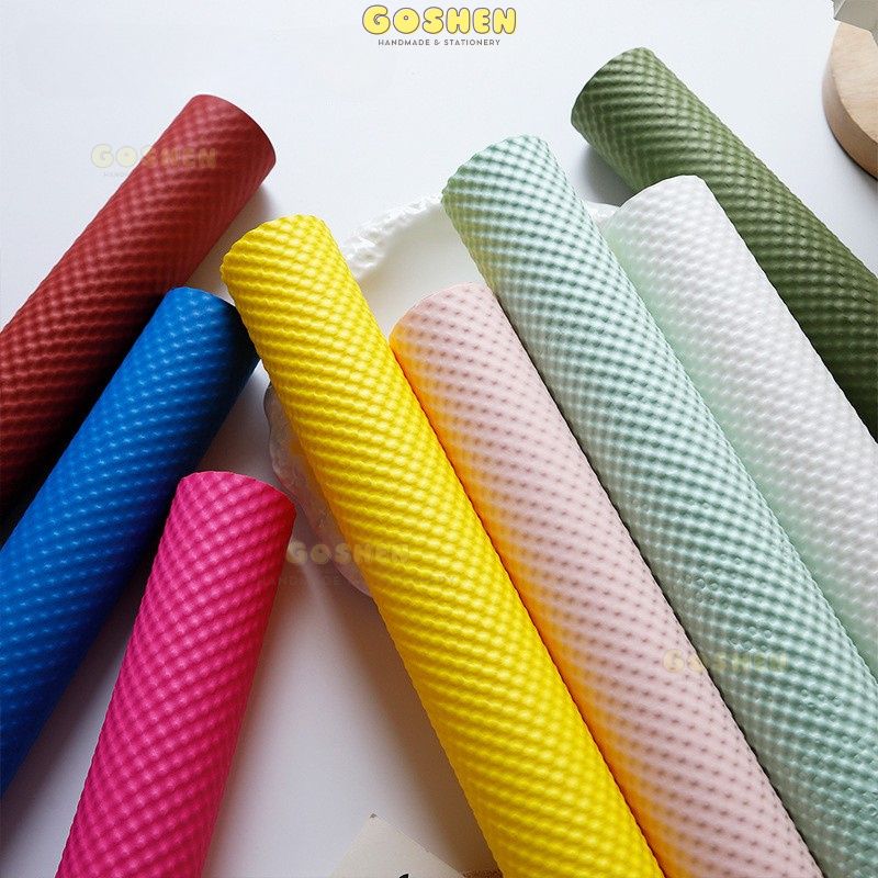 (60x60cm) Giấy Xốp Dập Nổi 3D Gói Hoa, Giấy Xốp Hàn Hạt Cao Cấp